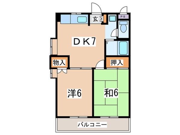 リバースハイムの物件間取画像